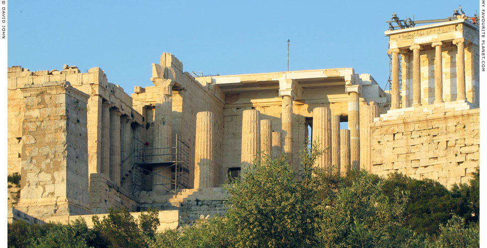 The central gateway of the Propylaia, Acropolis, Athens, Greece at My Favourite Planet The central gateway of the Propylaia, Acropolis, Athens, Greece at My Favourite Planet