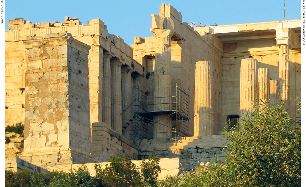 The Pedestal of Agrippa at the entrance to the Acropolis, Athens, Greece at My Favourite Planet The Pedestal of Agrippa at the entrance to the Acropolis, Athens, Greece at My Favourite Planet