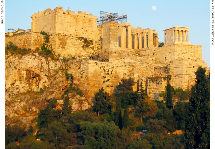 The west side of the Acropolis, Athens, Greece at My Favourite Planet The west side of the Acropolis, Athens, Greece at My Favourite Planet