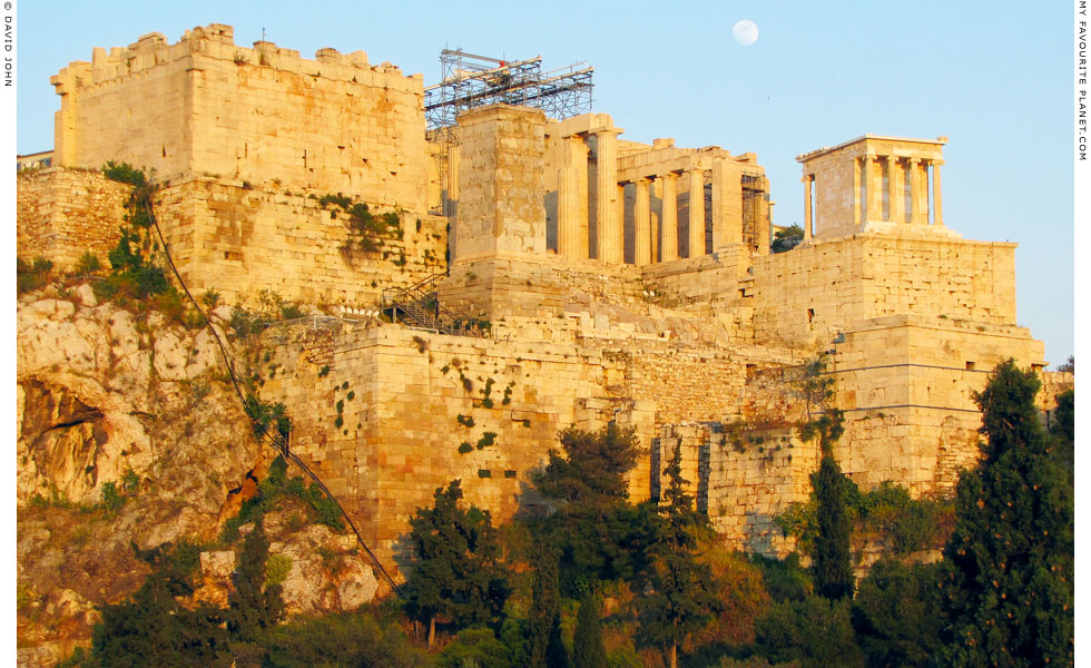 The Propylaia viewed from the Areopagus at My Favourite Planet