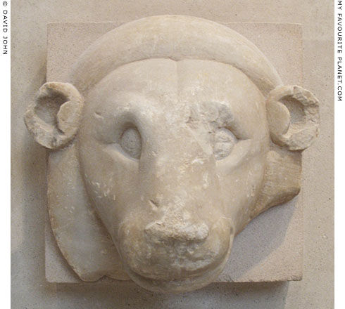 An Archaic marble lion's head, Athens Acropolis at My Favourite Planet