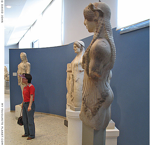 Archaic sculptures in the Old Acropolis Museum at My Favourite Planet