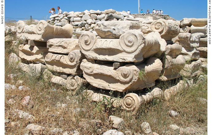 Stacks of Ionic capitals, Acropolis, Athens, Greece at My Favourite Planet