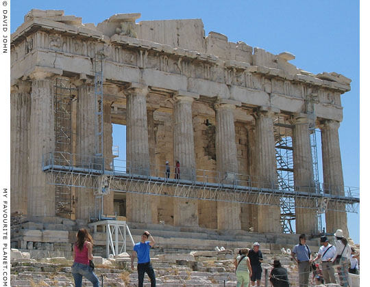 The west side of the Parthenon, Athens, Greece at My Favourite Planet