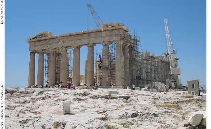 The east side of the Parthenon on the Acropolis, Athens, Greece at My Favourite Planet The east side of the Parthenon on the Acropolis, Athens, Greece at My Favourite Planet