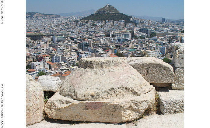 The view of central Athens from the east end of the Acropolis at My Favourite Planet The view of central Athens from the east end of the Acropolis at My Favourite Planet