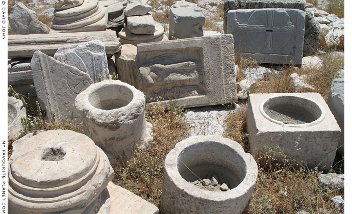 Ancient marble remnants on the eastern side of the Acropolis, Athens, Greece at My Favourite Planet