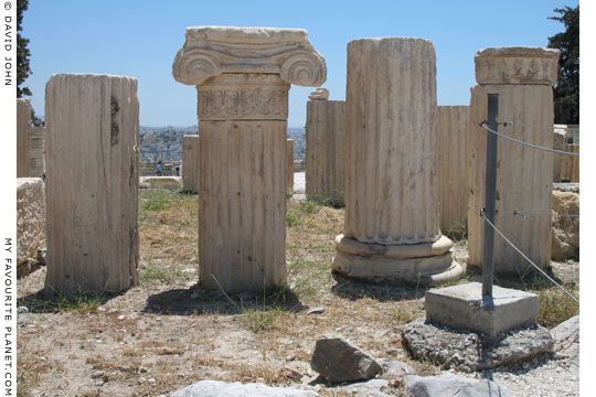 Remains of the Temple of Roma and Augustus on the Acropolis, Athens, Greece at My Favourite Planet