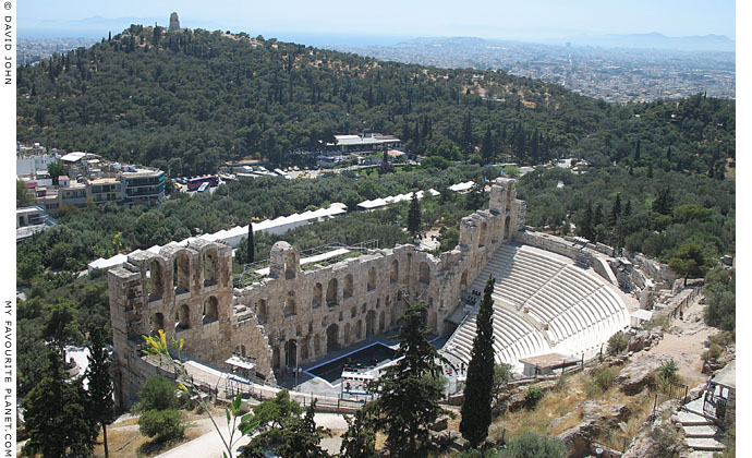 The Odeion of Herodes Atticus from the Acropolis, Athens, Greece at My Favourite Planet