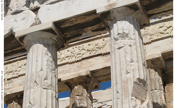 The west side of the Parthenon on the Acropolis, Athens, Greece at My Favourite Planet The west side of the Parthenon on the Acropolis, Athens, Greece at My Favourite Planet