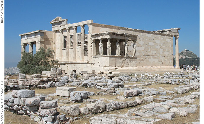 The south side of the Erechtheion on the Acropolis, Athens, Greece at My Favourite Planet