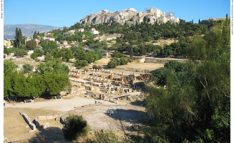 The north side of the Acropolis from the Hephaisteion at My Favourite Planet