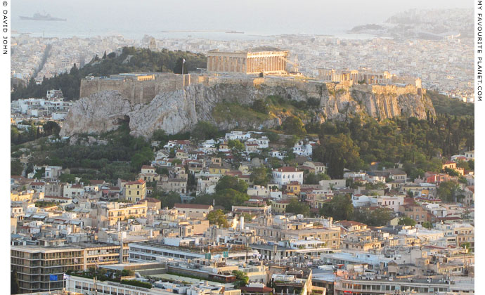 The Athens Acropolis from Mount Lykavittos, Athens, Greece at My Favourite Planet The Athens Acropolis from Mount Lykavittos, Athens, Greece at My Favourite Planet