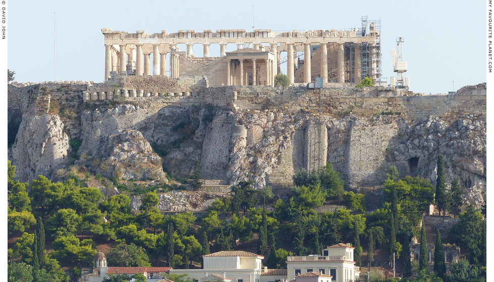 Part of the north side of the Acropolis immediately below the Erechtheion at My Favourite Planet