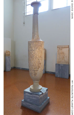 The restored Myrrhine funerary lekythos at My Favourite Planet