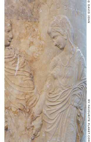 Myrrhine's name inscribed on the funerary lekythos at My Favourite Planet Myrrhine's name inscribed on the funerary lekythos at My Favourite Planet
