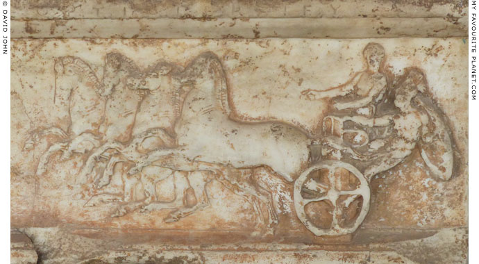 Marble relief depicting a chariot race in the Panathenaic Games at My Favourite Planet Marble relief depicting a chariot race in the Panathenaic Games at My Favourite Planet