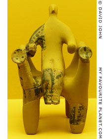Terracotta statuette of a deity seated on a throne at My Favourite Planet Terracotta statuette of a deity seated on a throne at My Favourite Planet