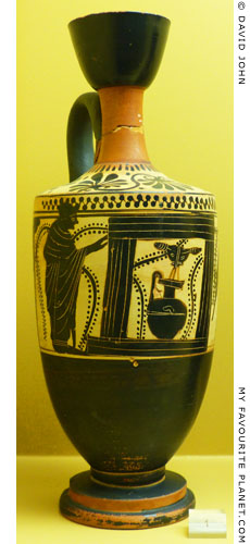 Fountain lekythos by the Gela Painter from the Agora, Athens, Greece at My Favourite Planet