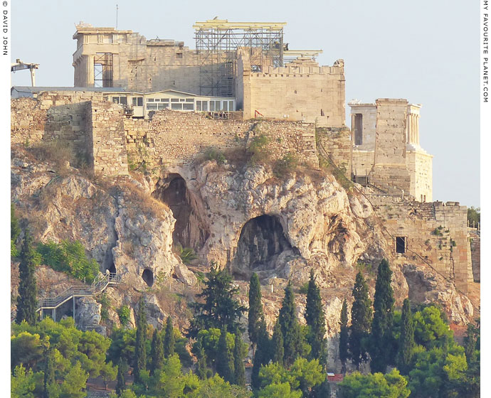 The sacred caves of Pan, Zeus and Apollo below the Acropolis, Athens at My Favourite Planet The sacred caves of Pan, Zeus and Apollo below the Acropolis, Athens at My Favourite Planet