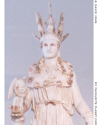 Varvakeion statuette of Athena Parthenos holding Nike at My Favourite Planet