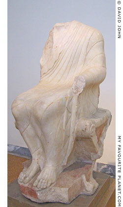 Statue of a seated Dionysus from Athens at My Favourite Planet