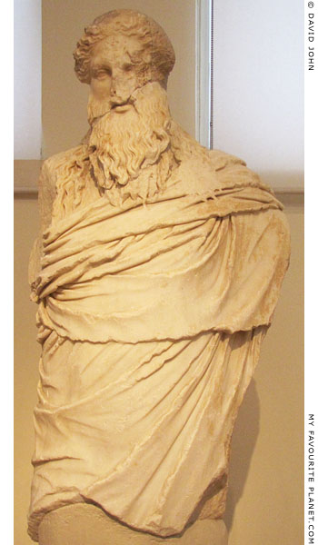 Marble statue of Dionysos-Sardanapalos type from the Theatre of Dionysos at My Favourite Planet