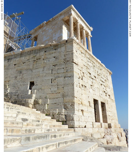 The bastion of the Temple of Athena Nike from the northwest at My Favourite Planet The bastion of the Temple of Athena Nike from the northwest at My Favourite Planet