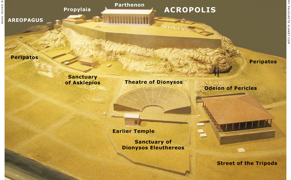 Model of the Acropolis and the Theatre of Dionysos at My Favourite Planet
