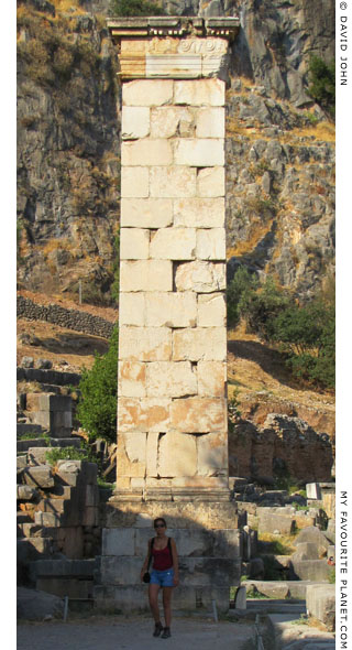 The Column of Prusias II of Bithynia in Delphi, Greece at My Favourite Planet