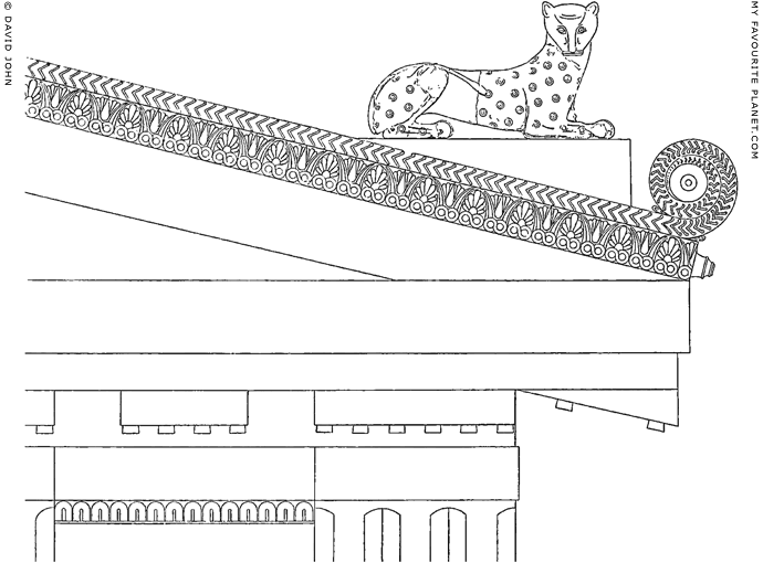 A reconstruction of a pediment of the Hekatompedon by Hermann Schrader at My Favourite Planet