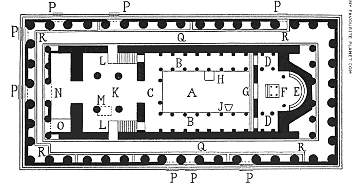 Plan of the church in Parthenon at My Favourite Planet Plan of the church in Parthenon at My Favourite Planet