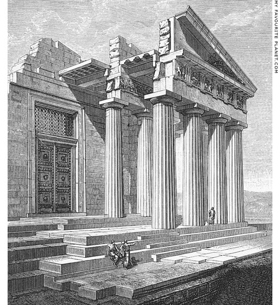 A sectional view of the east end of the Parthenon by George Niemann at My Favourite Planet A sectional view of the east end of the Parthenon by George Niemann at My Favourite Planet
