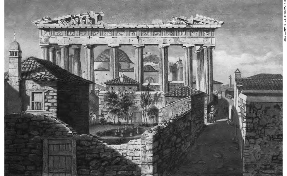 The east side of the Parthenon by James Stuart at My Favourite Planet The east side of the Parthenon by James Stuart at My Favourite Planet