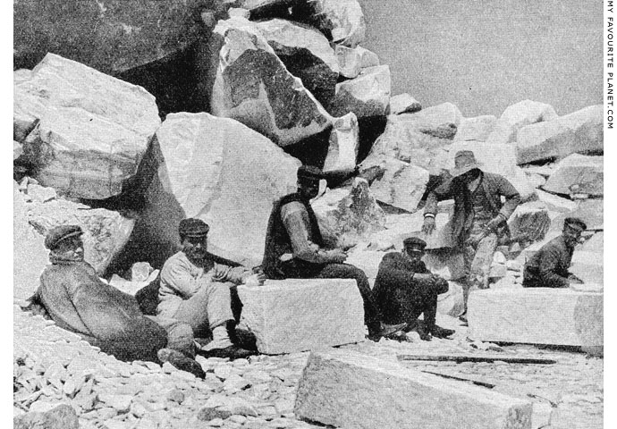 TA marble quarry on Mount Penteli, Athens, Greece at My Favourite Planet A marble quarry on Mount Penteli, Athens, Greece at My Favourite Planet