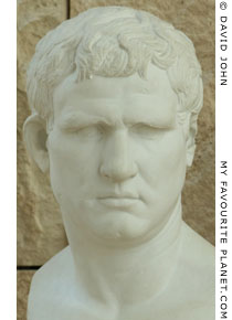 Bust of Marcus Vipsanius Agrippa in the Ara Pacis, Rome at My Favourite Planet