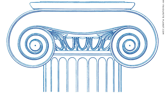 Reconstruction of an Ionic capital of the Athena Nike Temple by Hans Christian Hansen at My Favourite Planet