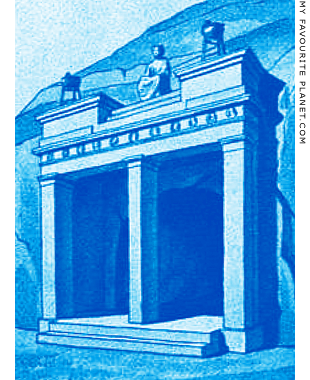 Reconstruction drawing of the Choragic Monument of Thrasyllos at My Favourite Planet Reconstruction drawing of the Choragic Monument of Thrasyllos at My Favourite Planet