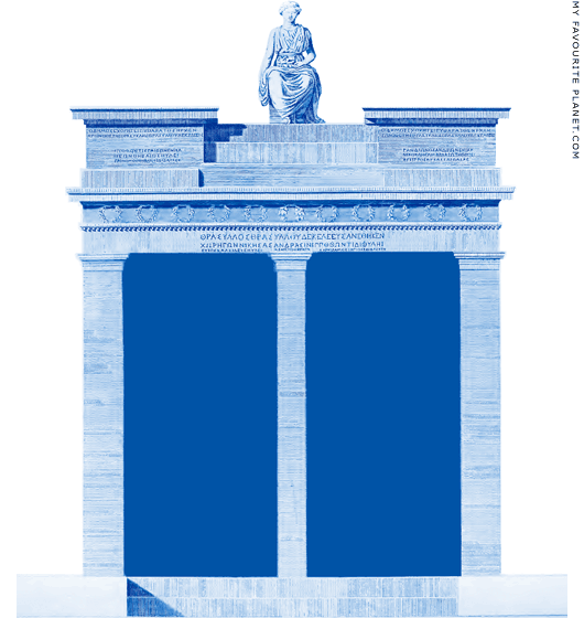 Plan of the Choragic Monument of Thrasyllos by Stuart and Revett