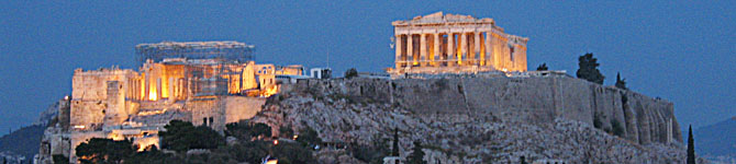 The Acropolis and Lycabettus Hill, Athens, Greece at My Favourite Planet