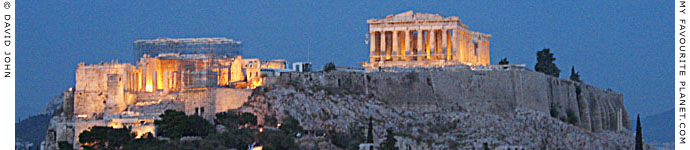 The Acropolis at night, Athens, Greece at My Favourite Planet