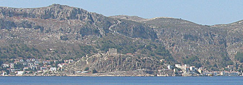 Kastellorizo island from Kas in Turkey