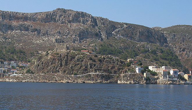 The Lycian tomb, below the Knights' Castle, Kastellorizo, Greece at My Favourite Planet