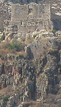 The Knights' Castle, Megisti, Greece, viewed from the sea, at My Favourite Planet