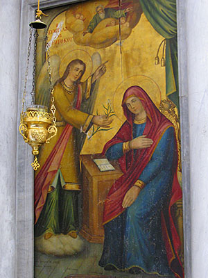 Icon of the annunciation to the Virgin Mary, Kastellorizo, Greece at My Favourite Planet