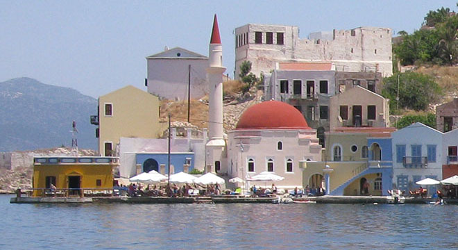 Nikolaou Savva Square, Kastellorizo, Greece at My Favourite Planet