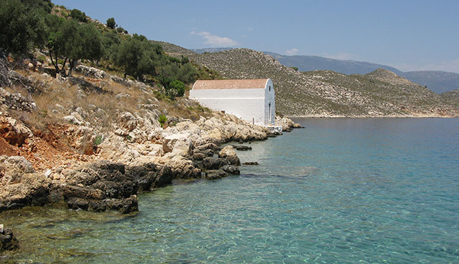 The Gazadika at the west of Kastellorizo harbour, Greece at My Favourite Planet