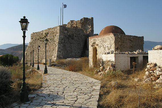 The Castle of the Knights of Saint John and the hamam (Turkish bath) on Kastellorizo island, Greece at My Favourite Planet