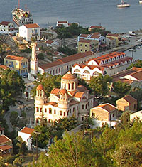 Aerial view of the he Horafia district, Kastellorizo, Greece at My Favourite Planet