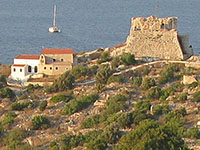 The churches of Saints Nicholas and Dimitrios and the Knights' Castle, Kastellorizo, Greece at My Favourite Planet